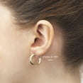 thumbnail image 2 of 14K Yellow Gold J Hoop Fashion Earrings for Women - Assorted Sizes Available, 2 of 5