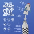 thumbnail image 3 of Botella de agua asobu Bestie 460 ml aislada con popote para niños, 3 of 8