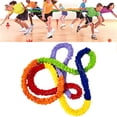 thumbnail image 3 of Pull Rope, Four direction Design Outdoor Kids Elastic Team Band, Color Sports Rainbow Running Ring Sensory Training Sports Equipment, 3 of 9
