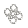 thumbnail image 2 of Oraceous 3pcs 304 Stainless Steel Smooth Hanging Basket Spinners Swivel Hook Silver, 2 of 10