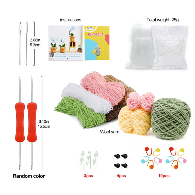 UzecPk Beginners Crochet Kit, Cute Flower Crochet Kit for Beginers and  Experts, All in One Crochet Knitting Kit with Step-by-Step Instructions  Video(Sunflower) 