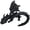 2.black, variant on 3D Printed Dragon with Wings, 16.5" Articulated Crystal Dragon ,3D Printed Animals ,Home Office Executive Desktop Birthday Decorations