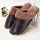 thumbnail image 2 of Zapatillas de algodón de moda, zapatillas de piel de vaca de invierno, zapatillas de casa para hombres y mujeres, 2 of 6