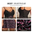 thumbnail image 2 of Qylux Women's Lingerie Set Sexy Lace Chemise & Babydoll Sleepwear for Women, 2 of 3