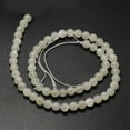 thumbnail image 2 of Round Natural White Moonstone Bead Strands Grade A 8mm Hole: 1mm 46pcs/strand 15.74 inch, 2 of 2