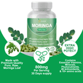 thumbnail image 6 of DEZEN Moringa Oleifera Capsules 800mg– Herbal Superfood Supplement, Antioxidant & Immune Support Pack 2, 6 of 9