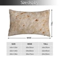 thumbnail image 2 of Honeii Tortilla Print Pillow Cases,Plush Throw Pillow Covers,Decorative Pillowcase for Sofa, Couch, Living Room-16"x24", 2 of 6