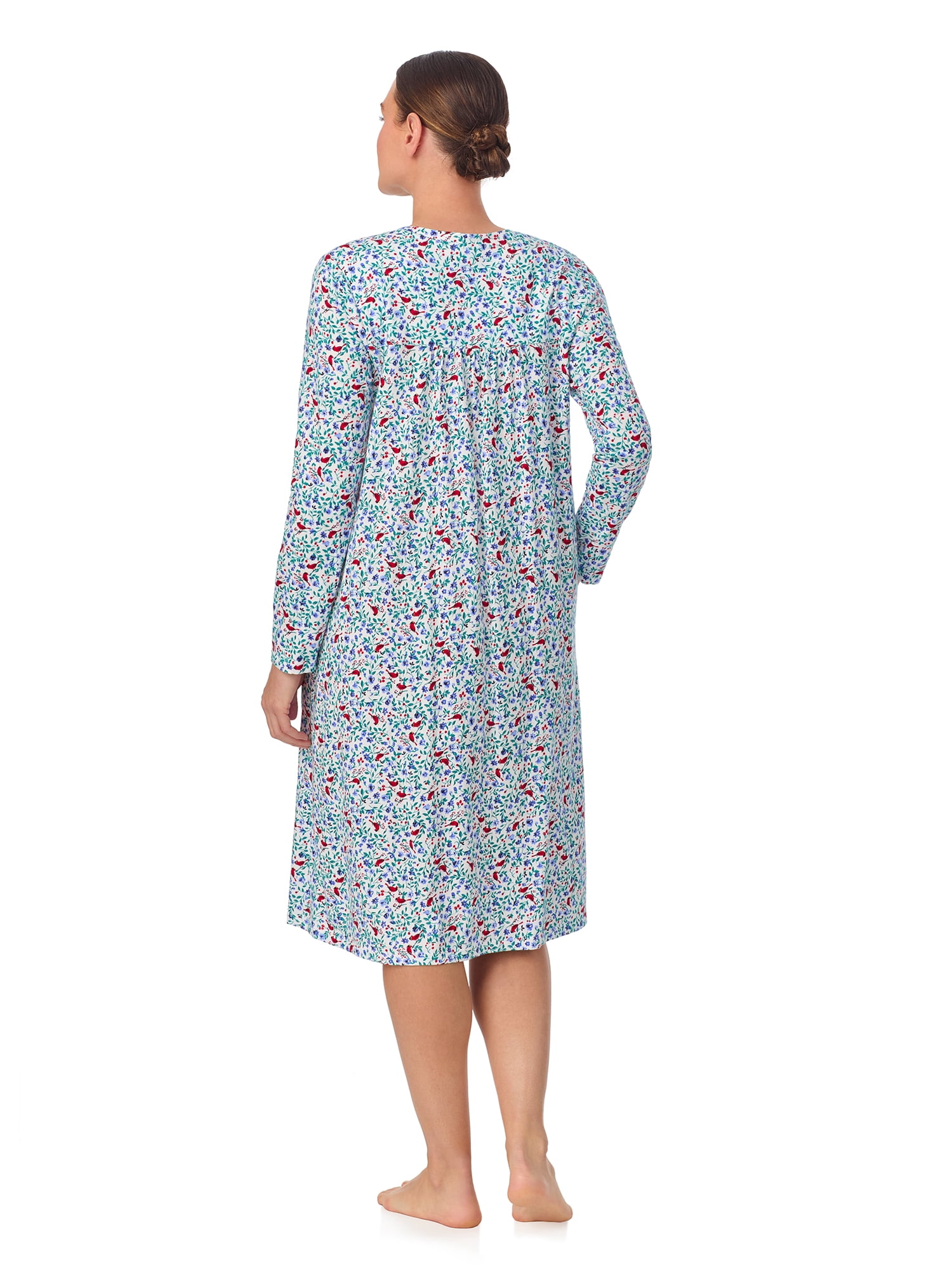 Aria Women’s 100% Cotton Long Sleeve Ballet Nightgown, Sizes XS-5X