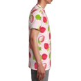 thumbnail image 6 of Wukai Hand Drawn Strawberry Youth Unisex Short Sleeve T-Shirt for Boys, Girls, Teens, and Kids-Medium, 6 of 7