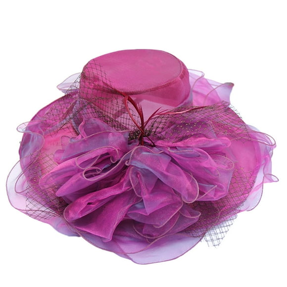 Wozhidaose sun hatWomen's Derby Fascinator Cap Kentucky Tea Party Wedding Hat trucker hat