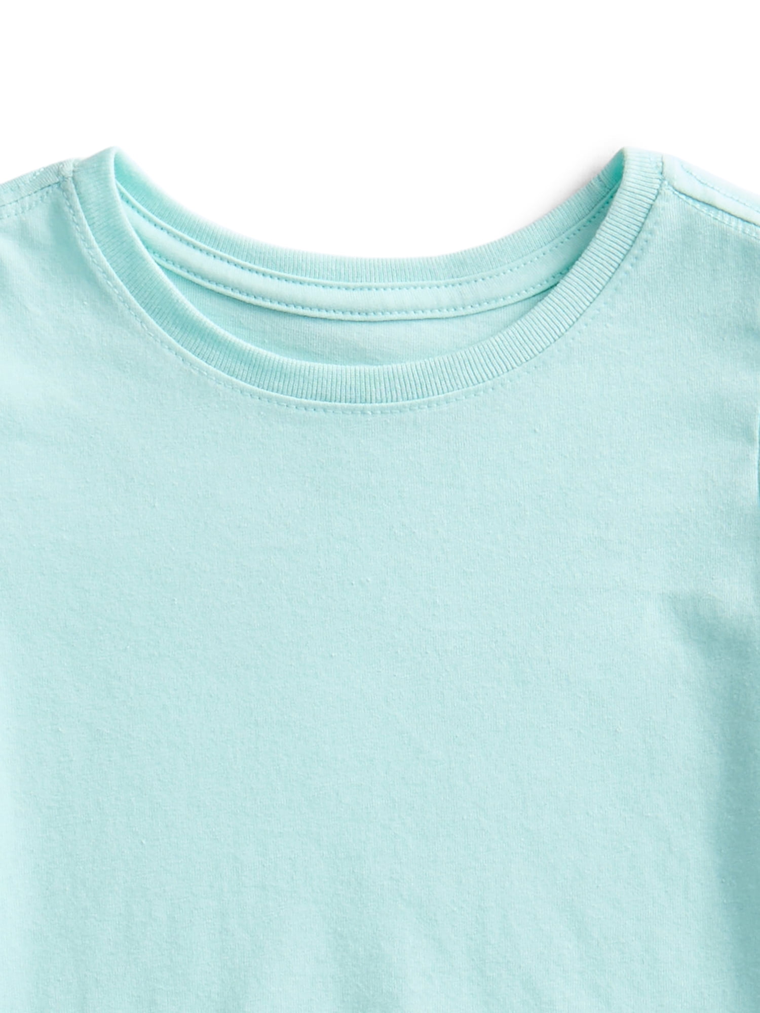 Wonder Nation Toddler Girls Tees with Short Sleeves, 3-Pack, Sizes 18M-5T