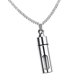 thumbnail image 5 of 2x Botella de recuerdo de acero inoxidable que se puede abrir, urna para cenizas de cremación líquida, colgante, cadena, collar, joyería, 5 of 5