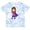 Tie Dye Blue, variant on Inktastic Superhero Girl, Brown Hair, Cute Girl, Purple Cape Girls Toddler T-Shirt