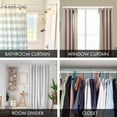 thumbnail image 3 of MERIVILLE 1" Tension Curtain Rod, Adjustable 52-90 Inches, Off White, 3 of 5