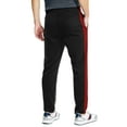 thumbnail image 2 of Ma Croix Mens Premium Jersey Track Pants with Ankle Zipper Slim Athletic Fit Sweatpants, 2 of 6