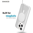 thumbnail image 4 of for iPhone 14 Plus Case Clear Magnetic Compatible with Magsafe, Thin Slim Transparent Non Yellowing, Hybrid Soft Silicone Bumper & Hard Plastic Protective Cover for Women, Light Blue, 4 of 14