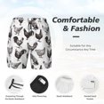 thumbnail image 5 of Lsque Mens Swim Trunks Funny Chicken Pattern - Bathing Suit Compression Liner - Beach Swim Shorts Swimwear - (S-3XL) - Stretch Quick Dry -Medium, 5 of 9