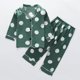 thumbnail image 2 of Odeerbi 1-8 Años Niños Niñas Pijamas de Raso Solapa de Muesca Camisa de Manga Larga Conjunto de Dos Piezas de Pijama Suave Estampado Floral, 2 of 8