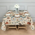 thumbnail image 3 of Red Mushroom Rainbow Light Pattern Square Tablecloth,Waterproof Square Table Cover,Wipeable Spillproof Washable Table Cover for Home Kitchen Party Decor 60"x60"(152x152cm), 3 of 6