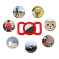 thumbnail image 2 of AirTag Dog Collar Anti-Lost Locator Pet Loop Holder - Red, 2 of 5