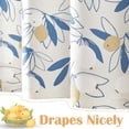 thumbnail image 5 of Floral Shower Curtain, Blue Flower Shower Curtains for Bathroom, Vintage White Waterproof Fabric Shower Curtain Elegant Luxury Plant Shower Curtain Set with Hooks (Pomegranate Blue 72x72), 5 of 6