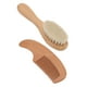thumbnail image 3 of Peine Bebé Baby Y Juego Multifunción Compuesta de Madera y Lana de Lana Cepillo para el Cabello para Hombres Batimiento de Bebé, 3 of 7