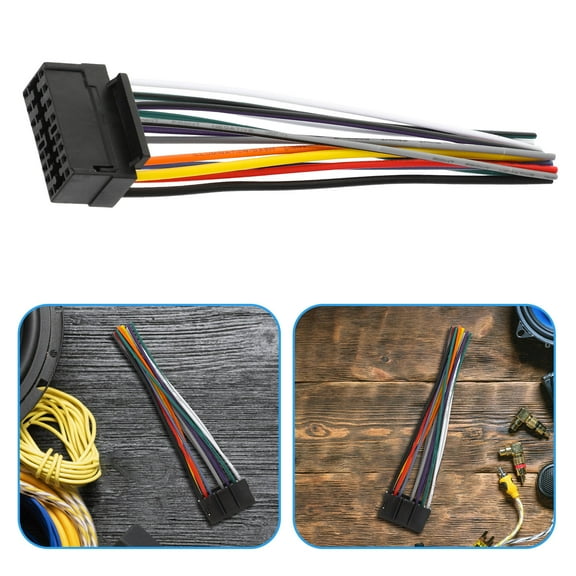 HOMEMAXS Car Radio Stereo Harness Radio Wiring Harness Wire Audio Wiring Harness Car Stereo Wiring Harness