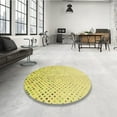 thumbnail image 4 of Ahgly Company Machine Washable Indoor Square Transitional Brown Area Rugs, 5' Square, 4 of 7
