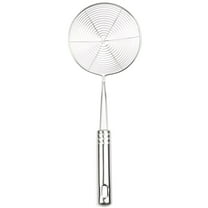 Kitchen Utensil Stainless Steel Mesh Strainer Ladle Spider Skimmer Fry Spoon Noodle Basket, 4.7-inch