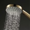 thumbnail image 3 of Handheld Shower Head High Pressure 5 Functions Shower Head Water Saving Hand Shower Head ABS Brushed Gold Rain Hand Held Shower Head with Silicone Wat, 3 of 5