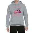 thumbnail image 2 of Wild Bobby In October We Wear Pink Pumpkin Cheetah Print Breast Cancer Awareness Unisex Hoodie Sweatshirt, Heather Grey, Large, 2 of 6