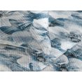 thumbnail image 3 of Ambesonne Floral Quilted Bedspread Set 3 Pcs, Weathered Art Flower Petals, Queen, Dark Turquoise and Blue Grey, 3 of 4