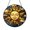 Acrylic 3.5 Inch, variant on Smiling Sun Face Symbolic Design Stained Glass Style Window Suncatcher Decor, Warm Spiritual Accent Gift