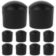 thumbnail image 1 of OUNONA 10pcs Black Plastic End Caps Foosball Table Replacement Parts Rod Covers For Adults, 1 of 7