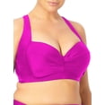 thumbnail image 2 of No Boundaries Juniors Plus Retro Front Swim Top, Sizes 1X-3X, 2 of 4