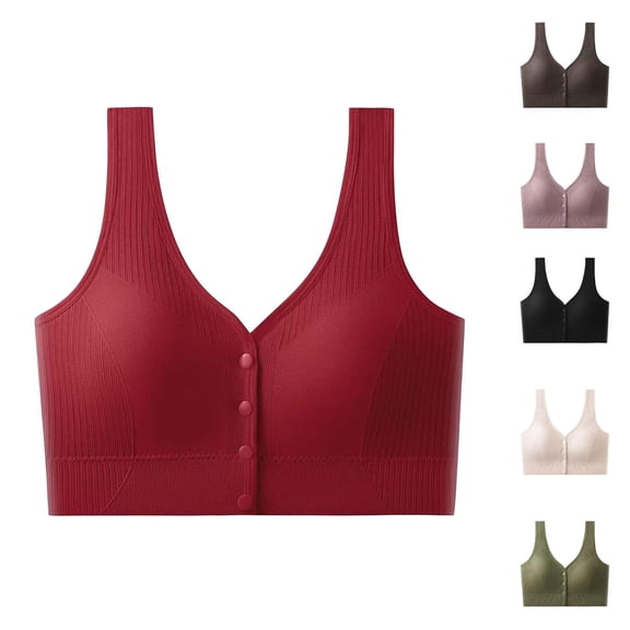 Bixock Sport Bra for Women Wireless Bra Plus Size Bra Thin Cups Abjustable Straps Soft Mature Daily Women Under Wear