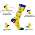 thumbnail image 2 of Funny Mens Colorful Dress Socks - Funny Patterned Novelty Crazy Crew Socks - Combed Cotton Socks - Shoe Size 8-13 3-pack Crazy Design, 2 of 8