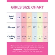 Wonder Nation Girls T-Shirt Seamless Molded Cup Bra, 2 Pack