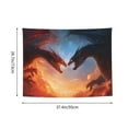 thumbnail image 6 of Easygdp Red And Blue Fire Cloud Dragon Tapestrys Boutique Decor Wall Hanging for Living Room Bedroom Office Decor 29x37in, 6 of 8
