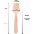 thumbnail image 3 of Gmark 4" Mini Wooden Sampling Spoons, Pack of 100, Square End, Disposable, Biodegradable Compostable Birchwood, 3 of 8