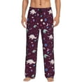 thumbnail image 2 of Kdxio Space Dinosaur Print Men's Sleep Pajama Pant Lounge Pants with Pockets, 2 of 8