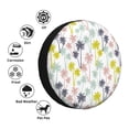 thumbnail image 4 of Sikiie Hawaiian Coconut Tree PVC Leather Spare Tire Wheel Cover Spare Tire Cover, for Car Truck SUV Camper Trailer Universal Fit(14-17in)-14 inch, 4 of 6