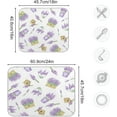 thumbnail image 3 of Purple Lavender Plant Kitchen Dish Drying Mat, 16'' x 18'' Super Absorbent Dish Drying Mat for Kitchen, Sink, Dining Table Home Decor, 3 of 7