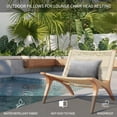 thumbnail image 4 of Outdoor Lumbar Pillows with Strap & Insert Gray Hexagonal Tiles Recliner Head Pillow Pack of 2 Gradient Honeycomb Waterproof Headrest Patio Lounge Chair Pillows for Beach Office 11x16 Inch, 4 of 9