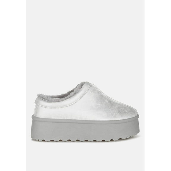 Lottys Faux Leather Platform Classic Slip-On