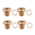 thumbnail image 1 of 4x 1/8 "NPT a M14x1.5 Adaptador de Manómetro de de Aceite de LATÓN Inoxidable con Junta Tórica shamjiam Adaptador de emisor de indicador, 1 of 8