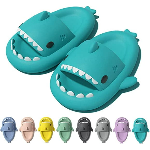Slippers Women Men Cloud Shark Slipper Flexible Eva Flip Flops Shark Slides Comfortable Unisex Size EU 40/41 Glacier Blue