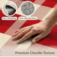 thumbnail image 6 of ODIKA 6'x9' Washable Area Rug Non-Slip, Easy Care, Farmhouse Tartan Welcome Lettering Border Motif Gingham Plaid Flowing Dynamic for Family Room, Living Room, Master Bedroom, 6 of 7