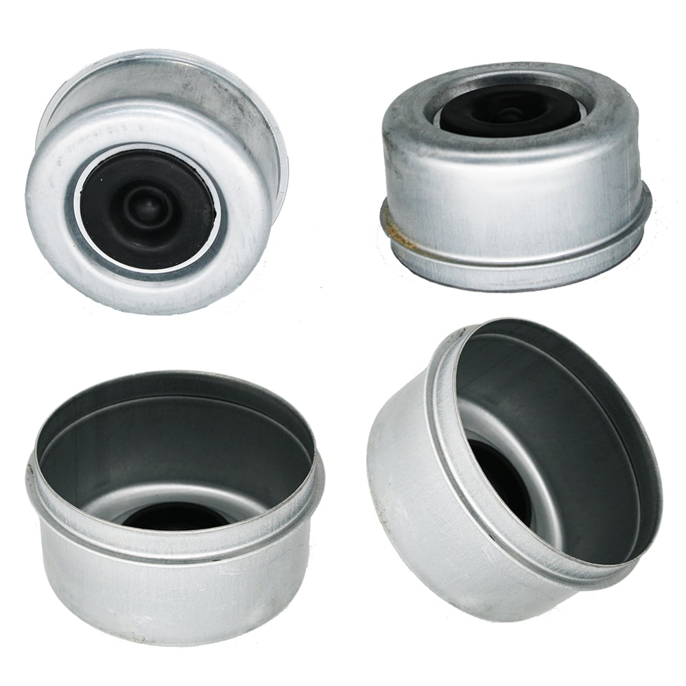 XiKe 2 Set 1.98 OD Dust/Grease Cap with Rubber Plugs Blue. Fits Trailer Wheel Hub 2,000 lb to 3,500 lb Axles 