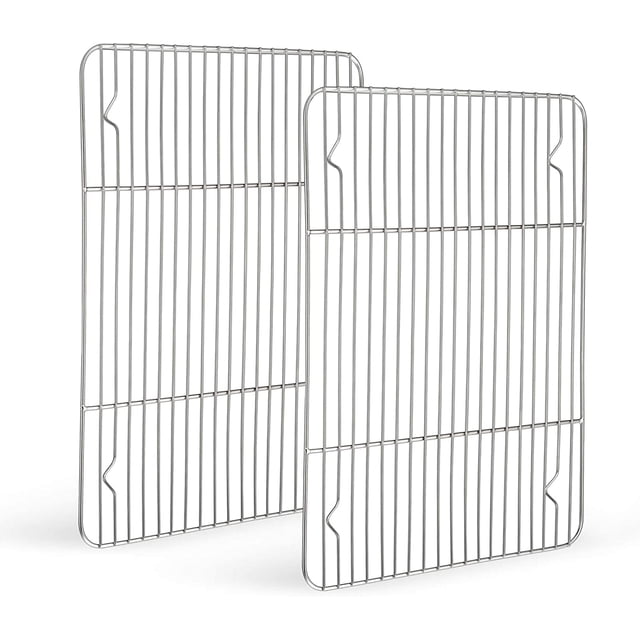 Grill Rack 1Pcs, Stainless Steel Wire Rack for Roasting, Baking, Grilling, Cooling, Rust Free & Oven Safe, Various Size & Multi-Purpose, Dishwasher Safe